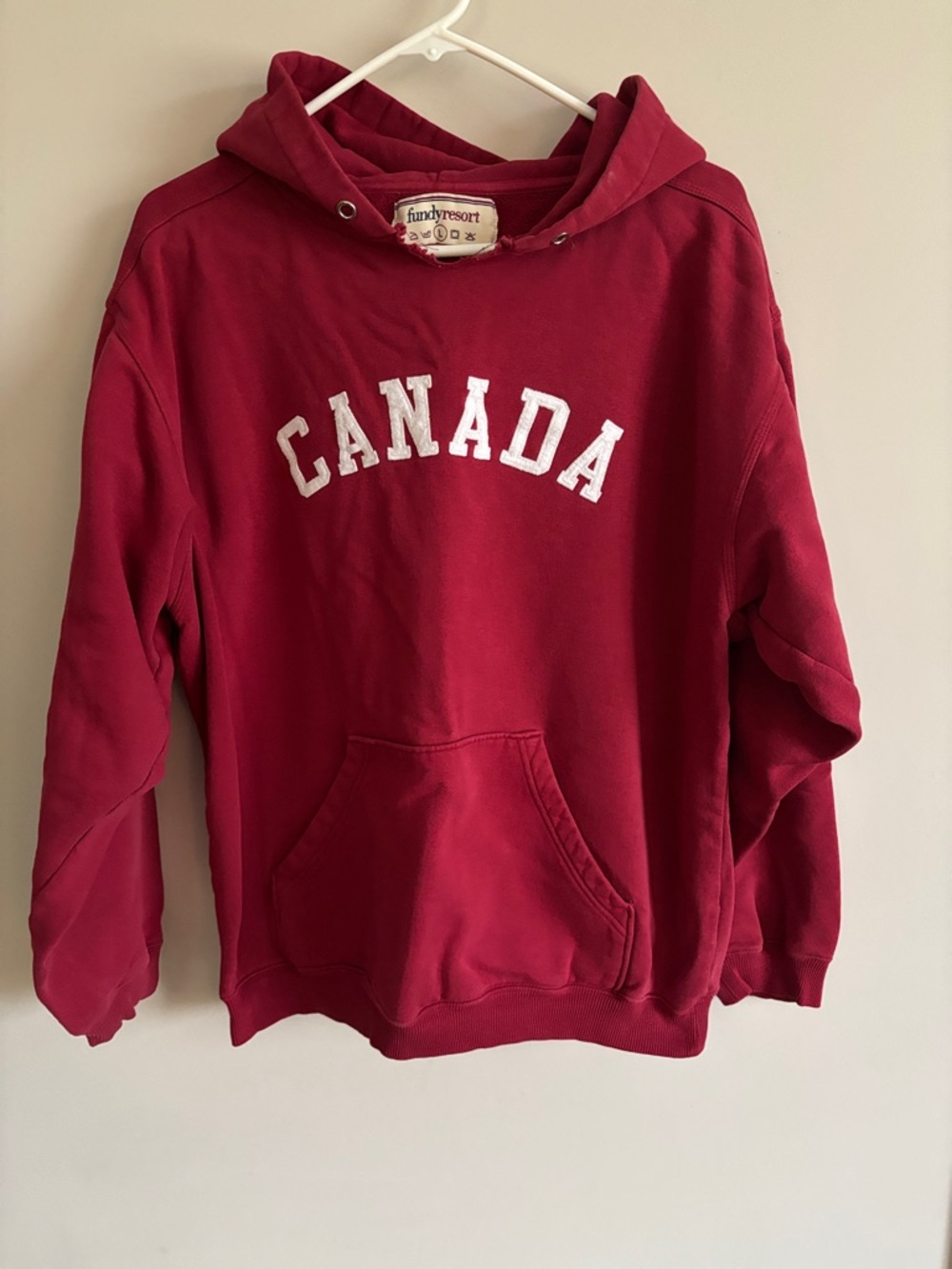 Canada Red Hoodie with Front Pocket